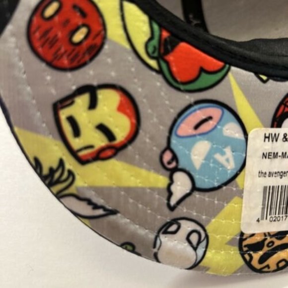 Tokidoki Marvel Avengers New Era Hat 7 3/8 Rare Vtg Vision Thor Hulk Iron Man - Picture 4 of 4
